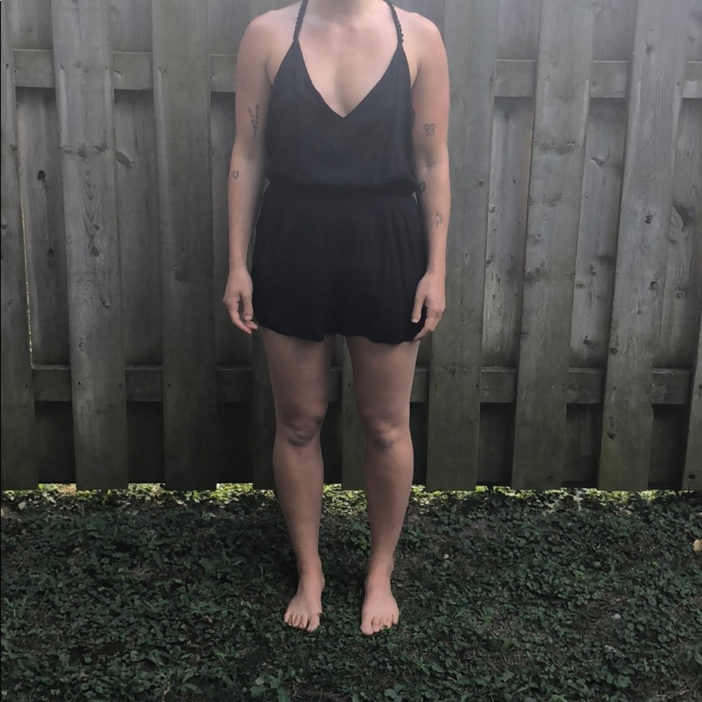 Urban oufitters black short romper